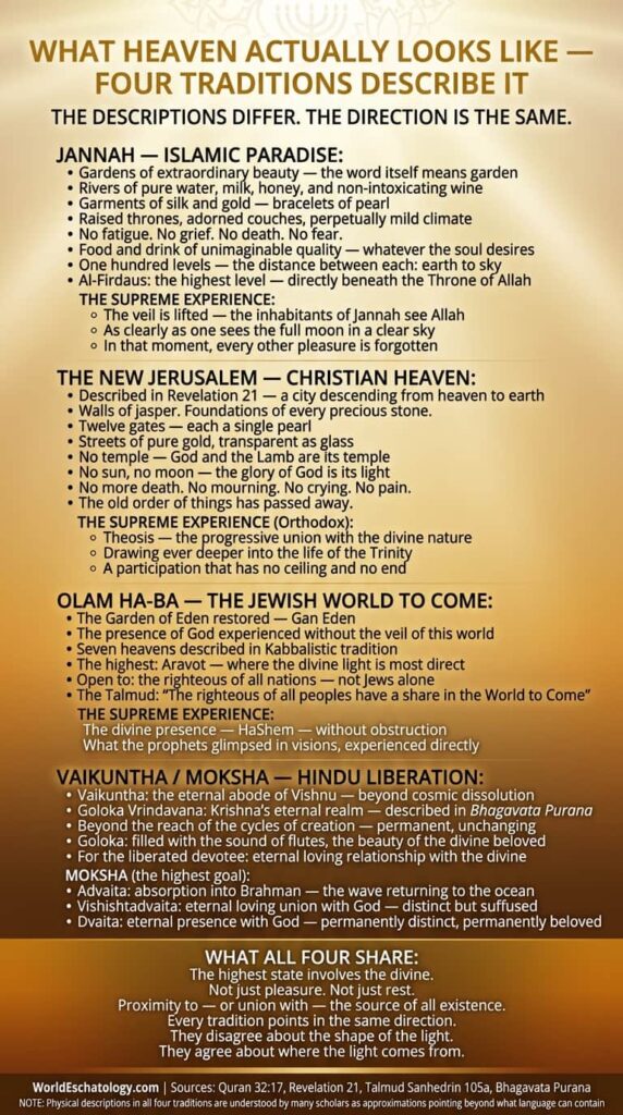 How Heaven looks in different religions
