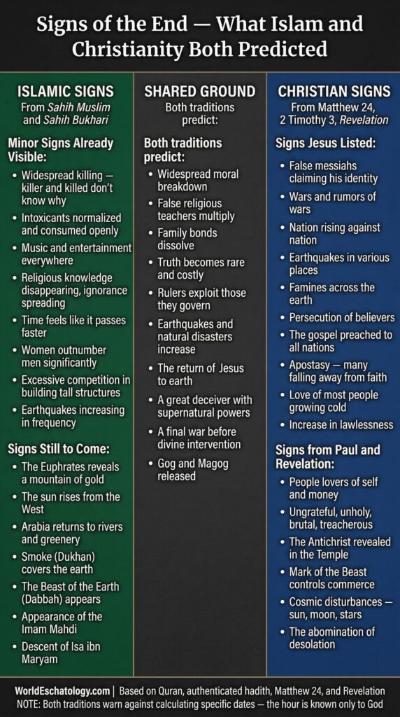 Signs of the End Times in Islamic and Christian eschatology