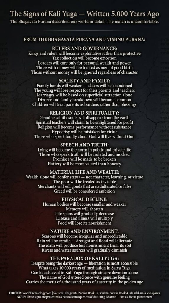 The Signs of Kali Yuga