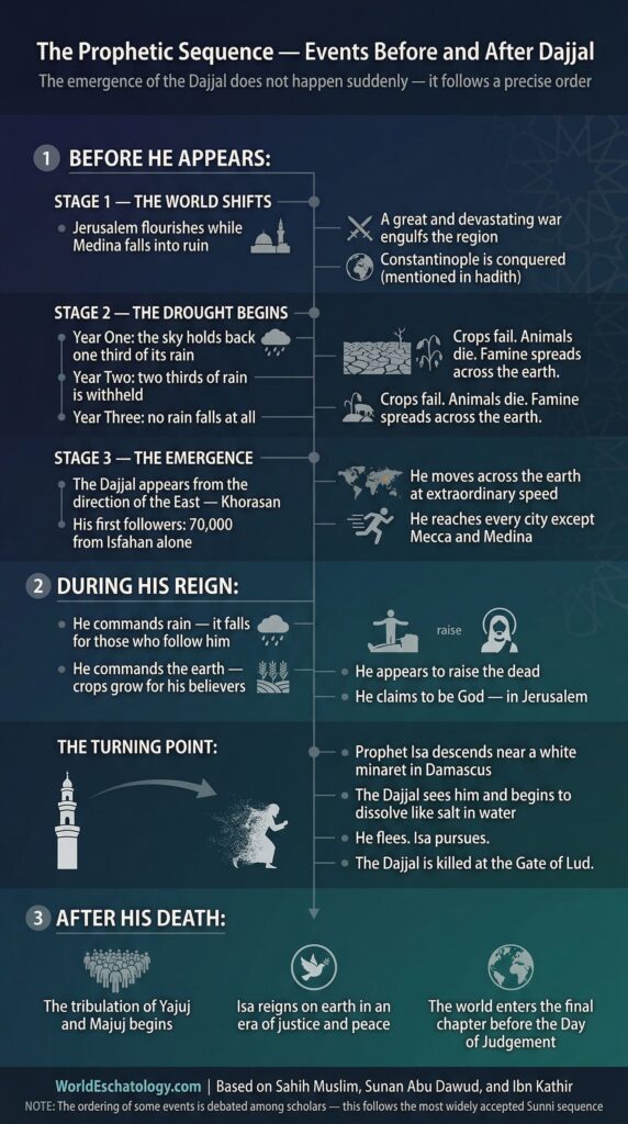 Timeline of Events Before and After Dajjal