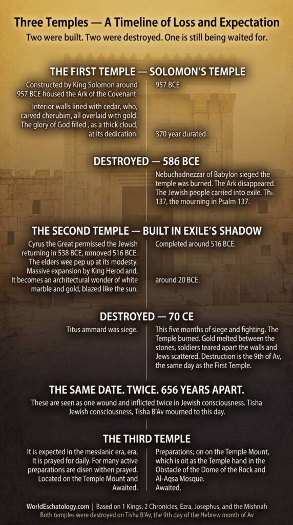 Timeline of Jewish three temples