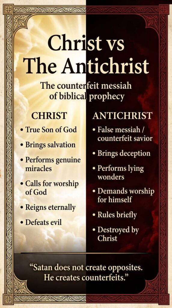 ANTICHRIST VS CHRIST COMPARISON