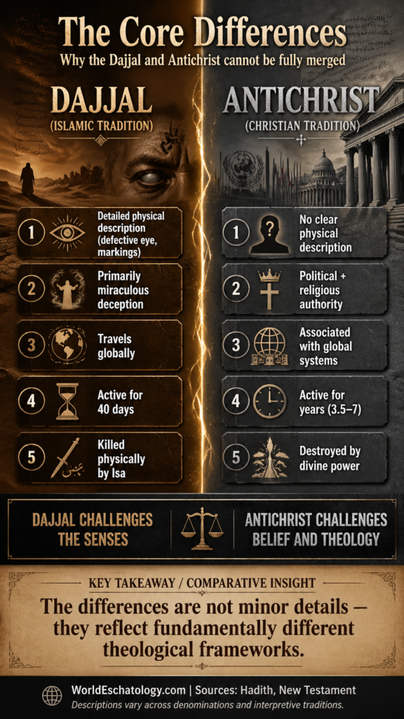 Difference between dajjal and antichrist