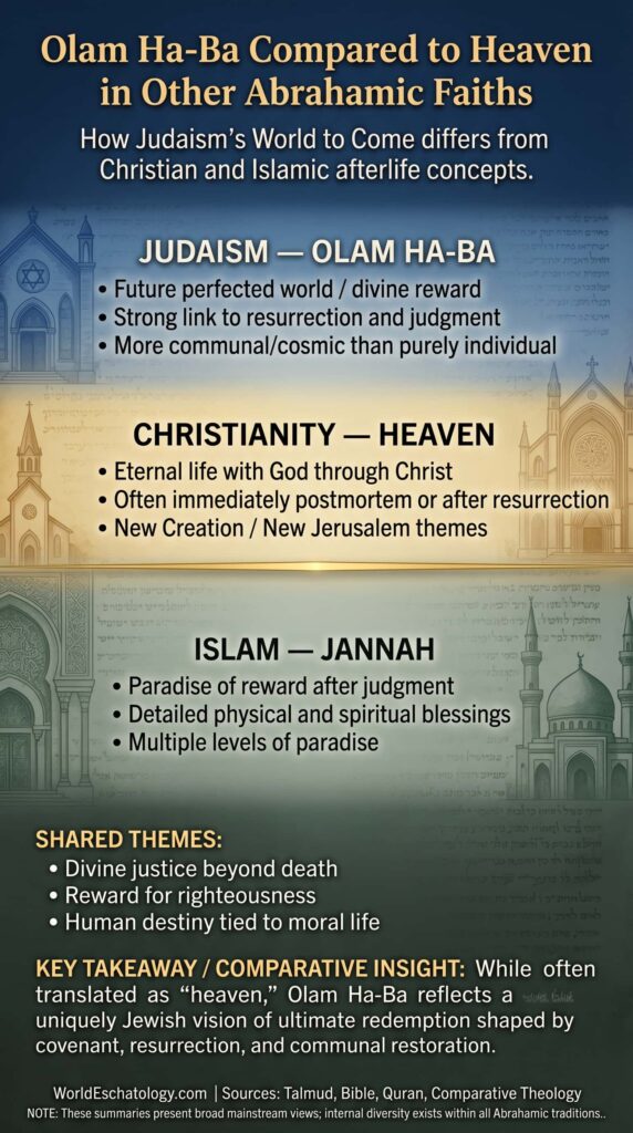Olam Ha-Ba Compared to Heaven in Other Abrahamic Faiths