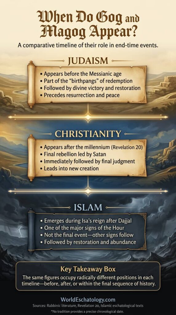 When Do Gog and Magog Appear