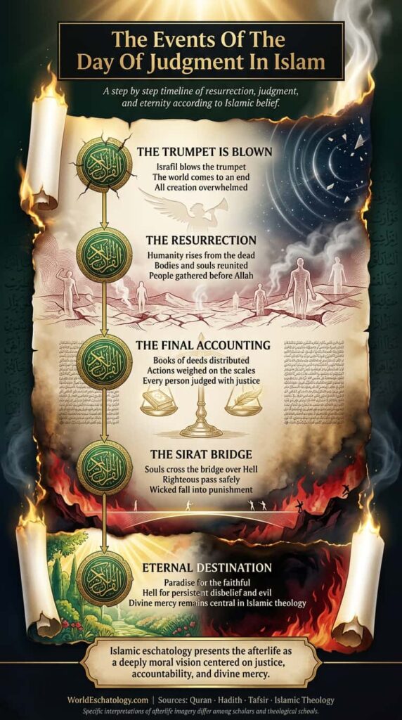Timeline Of The Day Of Judgment In Islam