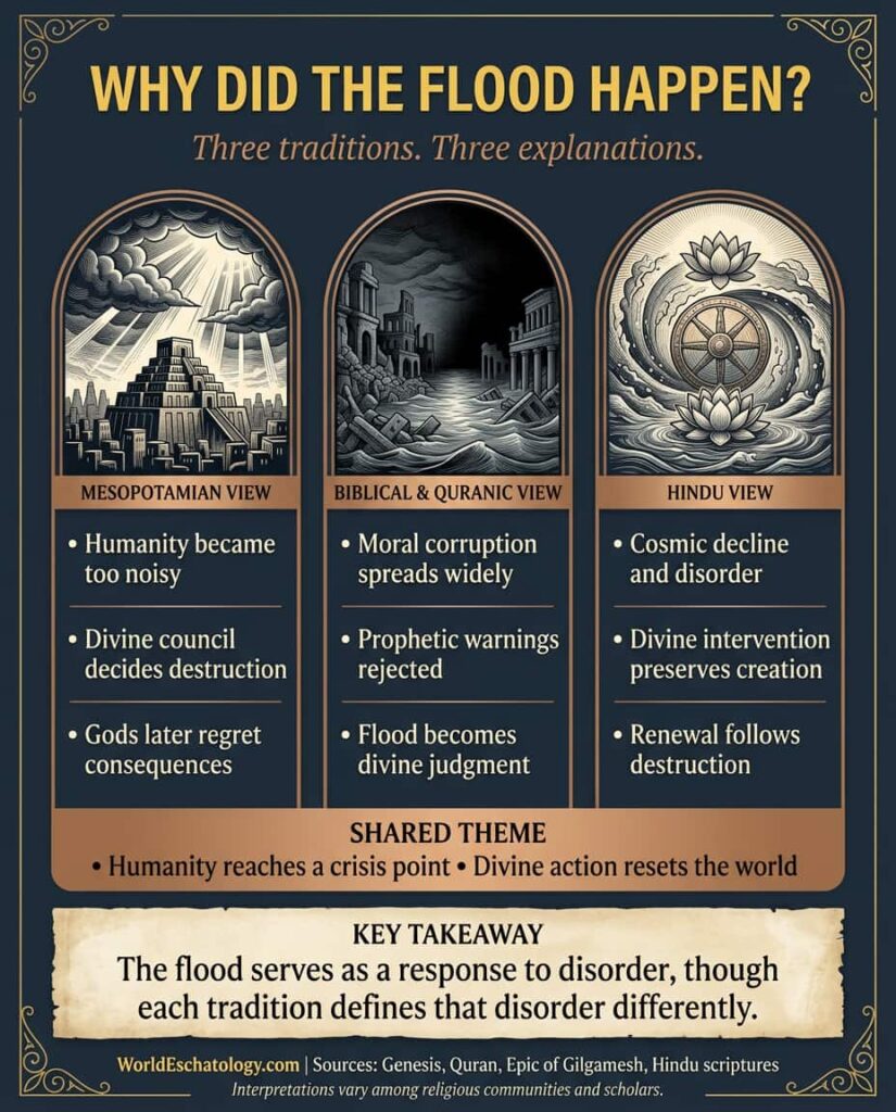 Why did the great flood happen